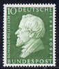 Germany - West 1958 Schulze-Delitzsch (Pioneer of Co-operative Movement) unmounted mint SG 1211*