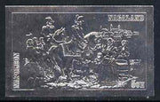 Nagaland 19?? Napoleon on Horseback 5ch value embossed in silver (imperf) unmounted mint