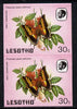 Lesotho 1984 Butterflies Foxy Charaxes 30s in unmounted mint imperf pair