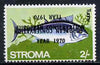 Stroma 1970 Fish 2s (Tunny) perf single with 'European Conservation Year 1970' opt doubled, one inverted unmounted mint*