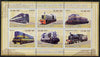 Mozambique 2009 History of Transport - Railways #03 perf sheetlet containing 6 values unmounted mint