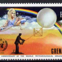 Grenada 1973 IMO & WMO Centenary 3c showing Weather Balloon & Rainbow unmounted mint, SG 559*