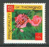 Thomond 1965 Roses 1/2p (Diamond shaped) with 'Sir Winston Churchill - In Memorium' overprint in black with opt inverted* unmounted mint