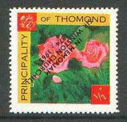 Thomond 1965 Roses 1/2p (Diamond shaped) with 'Sir Winston Churchill - In Memorium' overprint in black with opt inverted* unmounted mint