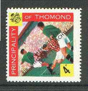 Thomond 1965 Football 4d (Diamond shaped) with 'Sir Winston Churchill - In Memorium' overprint in black unmounted mint*