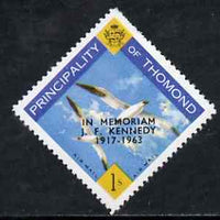 Thomond 1963 Sea Gulls 1s (Diamond shaped) with 'In Memorium - J F Kennedy' overprint unmounted mint*