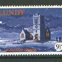 Lundy 1976 St Helena Church 9.5p from Christmas set unmounted mint