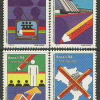 Brazil 1994 Eucation Plan undenominated set of 4 unmounted mint, SG 2644-47*