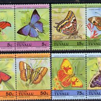 Tuvalu - Vaitupu 1985 Butterflies (Leaders of the World) set of 8 unmounted mint