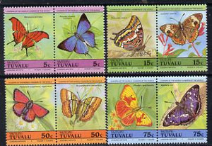 Tuvalu - Vaitupu 1985 Butterflies (Leaders of the World) set of 8 unmounted mint