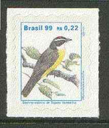 Brazil 1997 Birds - Flycatcher 22c self-adhesive unmounted mint, SG 2843*