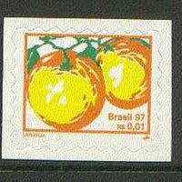 Brazil 1997 Fruits - Oranges 1c self-adhesive unmounted mint, SG 2823*