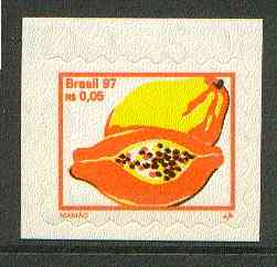 Brazil 1997 Fruits - Mangoes 5c self-adhesive unmounted mint, SG 2820*