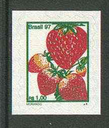 Brazil 1997 Fruits - Strawberries 1r self-adhesive unmounted mint, SG 2833*