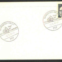 Germany - West 1972 unaddressed card with fine strike of Schwabisch Hall 1 (717) illustrated Railway cancel