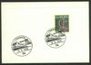 Germany - West 1968 unaddressed card with fine strike of Tübingen (74) illustrated Railway cancel