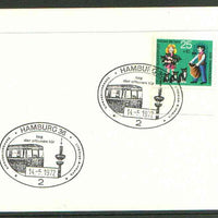 Germany - West 1972 unaddressed card with fine strike of Hamburg 36 (2) illustrated Railway cancel