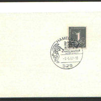 Germany - West 1967 unaddressed card with fine strike of Hamelin 1 illustrated 'Pied Piper' cancel