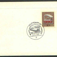 Germany - West 1969 unaddressed card with fine strike of Stuttgart 50 (7) illustrated Railway cancel
