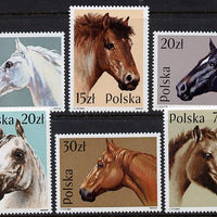 Poland 1989 Horses set of 6 unmounted mint, SG 3203-08