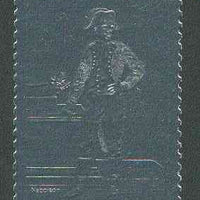 Staffa 19?? Napoleon standing £1 value embossed in silver (perf) unmounted mint