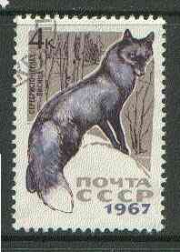 Russia 1967 Silver Fox 4k from Fur Bearing Animals set fine used, SG 3453*