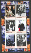 Angola 2000 Albert Einstein perf sheetlet containing set of 6 values unmounted mint