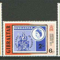 Gibraltar 1977 'Amphilex 77' Stamp Exhibition set of 3 unmounted mint SG 390-92*