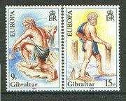 Gibraltar 1981 Europa Folklore (Hercules) set of 2 unmounted mint SG 444-45*