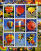 Kyrgyzstan 2000 Modern Balloons perf sheetlet containing set of 9 values unmounted mint