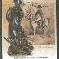 Cuba 1999 'Philexfrance-99' (Napoleon) perf m/sheet cto used