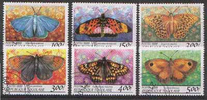 Togo 1999 Butterflies perf set of 6 fine cto used*