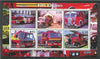 Tadjikistan 2000 Fire Engines perf sheetlet containing set of 6 values unmounted mint