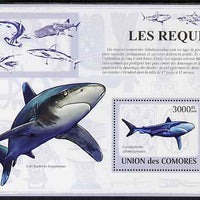Comoro Islands 2009 Sharks perf s/sheet unmounted mint