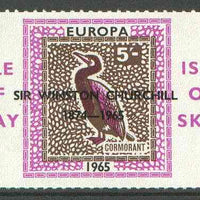 Isle of Soay 1965 Churchill overprint on Europa (Cormorant) 5s value unmounted mint
