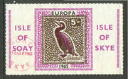 Isle of Soay 1965 Europa (Cormorant) 5s value fine used with Soay cancellation