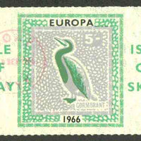 Isle of Soay 1966 Europa (Cormorant) 5s value fine used with Soay cancellation