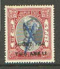 Indian States - Jaipur 1932 Maharaja 2a on 2.5a opt'd COURT FEE used with pen cancel