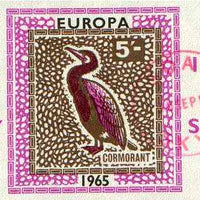 Isle of Soay 1965 Europa (Cormorant) 5s value imperf, fine used with Soay cancellation