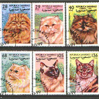 Sahara Republic 1999 Domestic Cats set of 6 fine cto used*