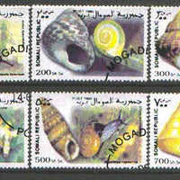 Somalia 1999 Shells set of 6 fine cto used*