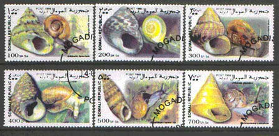 Somalia 1999 Shells set of 6 fine cto used*