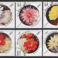Benin 1999 Cactus Flowers diamond-shaped set of 6 fine cto used*