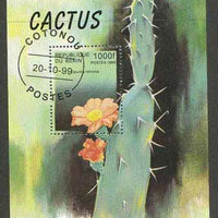 Benin 1999 Cactus Flowers m/sheet fine cto used