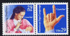 United States 1993 Deaf Communications se-tenant set of 2 unmounted mint, SG 2845-46