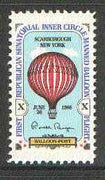 United States 1978 First Republican Senatorial Inner Circle Manned Balloon Flight Label (with Ronald Reagan's signature) unmounted mint*