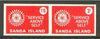 Sanda Island 1965 Rotary Clubs se-tenant imperf set of 2 (1s6d & 3s red) unmounted mint