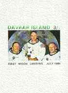 Davaar Island 1970 Apollo 11 Moon Landing unmounted mint 3s imperf m/sheet (3 Astronauts)