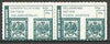 Davaar Island 1971 Interstex Stamp Exhibition (South Africa) rouletted bi-lingual pair (early Transvaal Stamps) unmounted mint