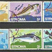 Stroma 1969 Fish complete set of 6 each fine used with Stroma cancel